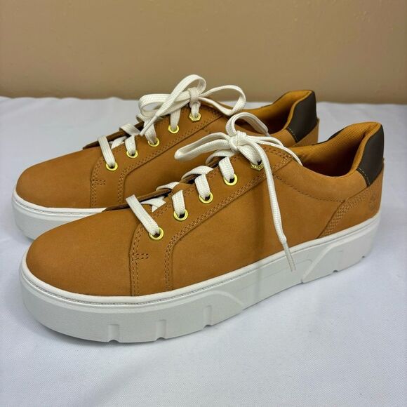 Timberland Laurel Court Low Nubuck Sneakers Women’s Sz 11 (Wheat) - Picture 1 of 11